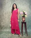 K 1189 By Naisha Rayon Jekart Manual Work Kurti With Bottom